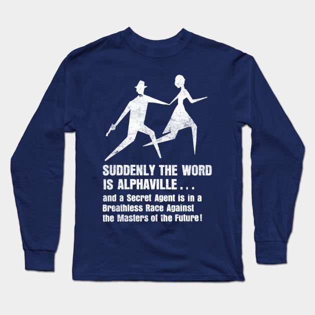 Alphaville 60s Movie Aesthetic Design Long Sleeve T-Shirt by CultOfRomance